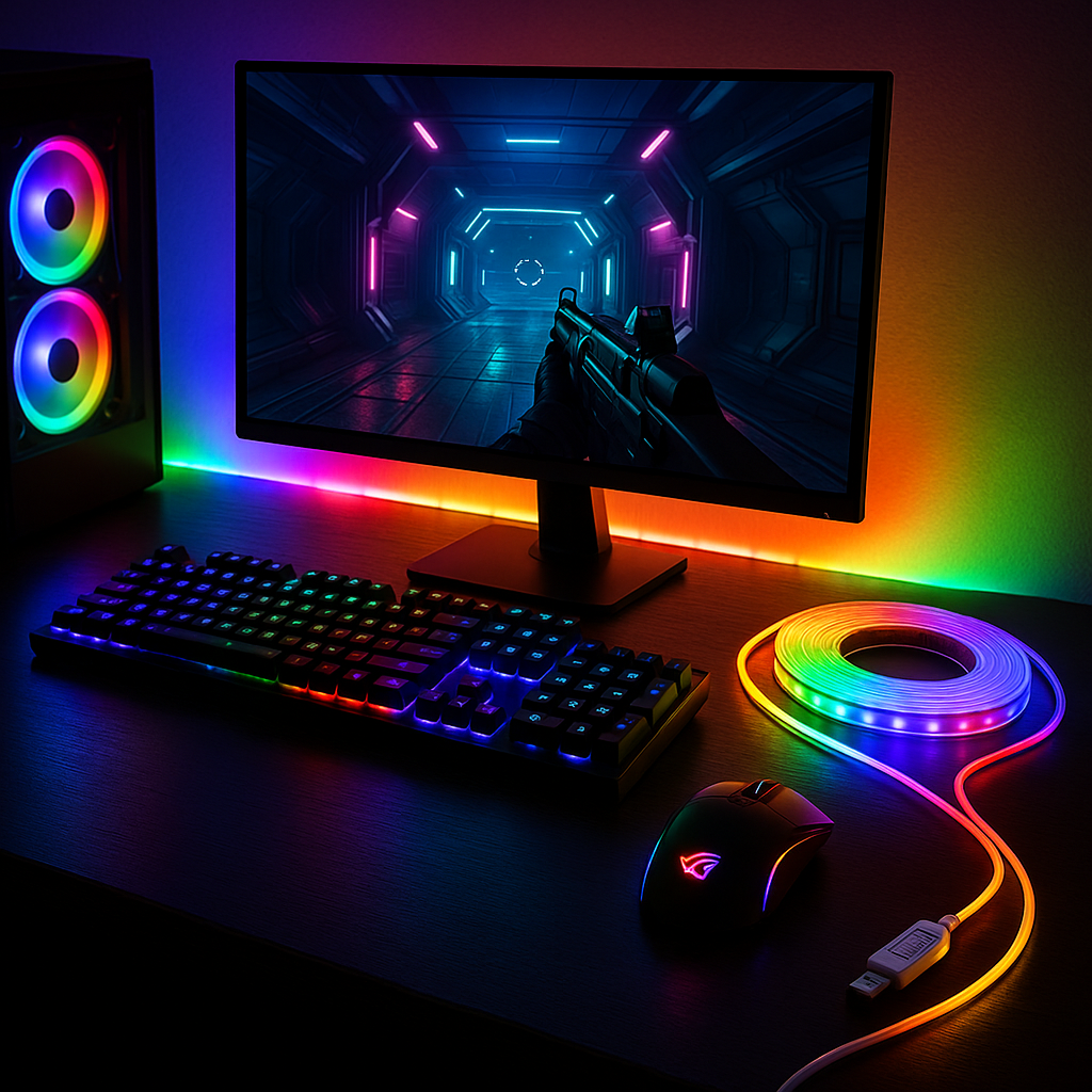 Led Strip Lights with 44 Key Remote Control 1m 5m 10m 20m RGB Tape Led Wall Room for Home Bedroom Party Decor TV Backlight