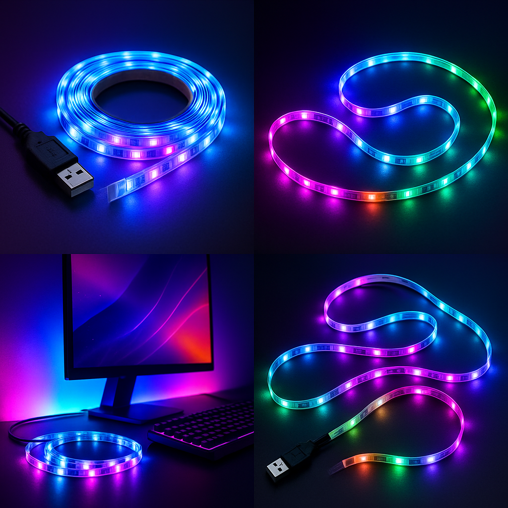 Led Strip Lights with 44 Key Remote Control 1m 5m 10m 20m RGB Tape Led Wall Room for Home Bedroom Party Decor TV Backlight